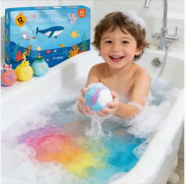 Surprise Bath Bombs for Kids (12-pack)