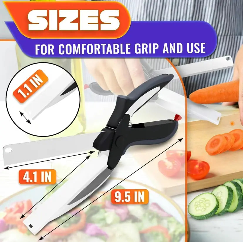 2-in-1 Kitchen Scissors + Cutting Board