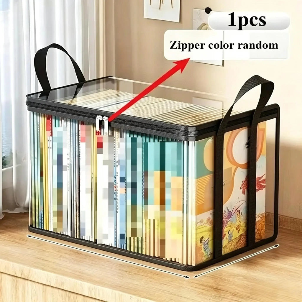 Clear Storage Box with Zipper Lid