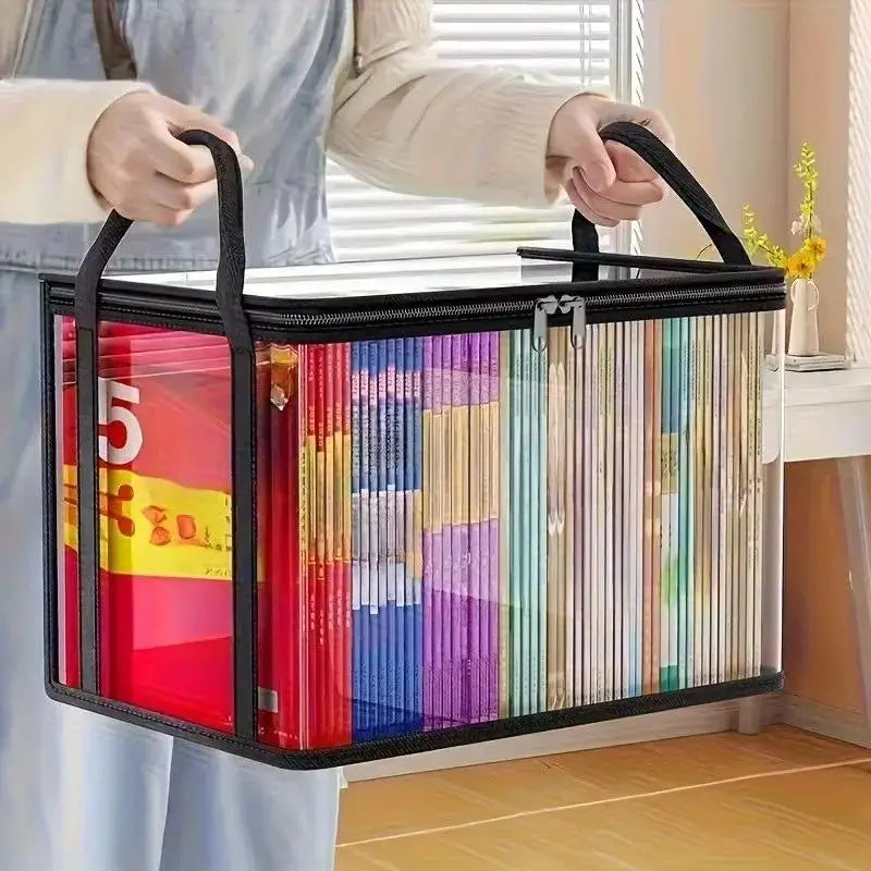 Clear Storage Box with Zipper Lid