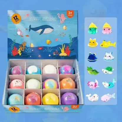 Surprise Bath Bombs for Kids (12-pack)