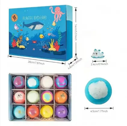 Surprise Bath Bombs for Kids (12-pack)