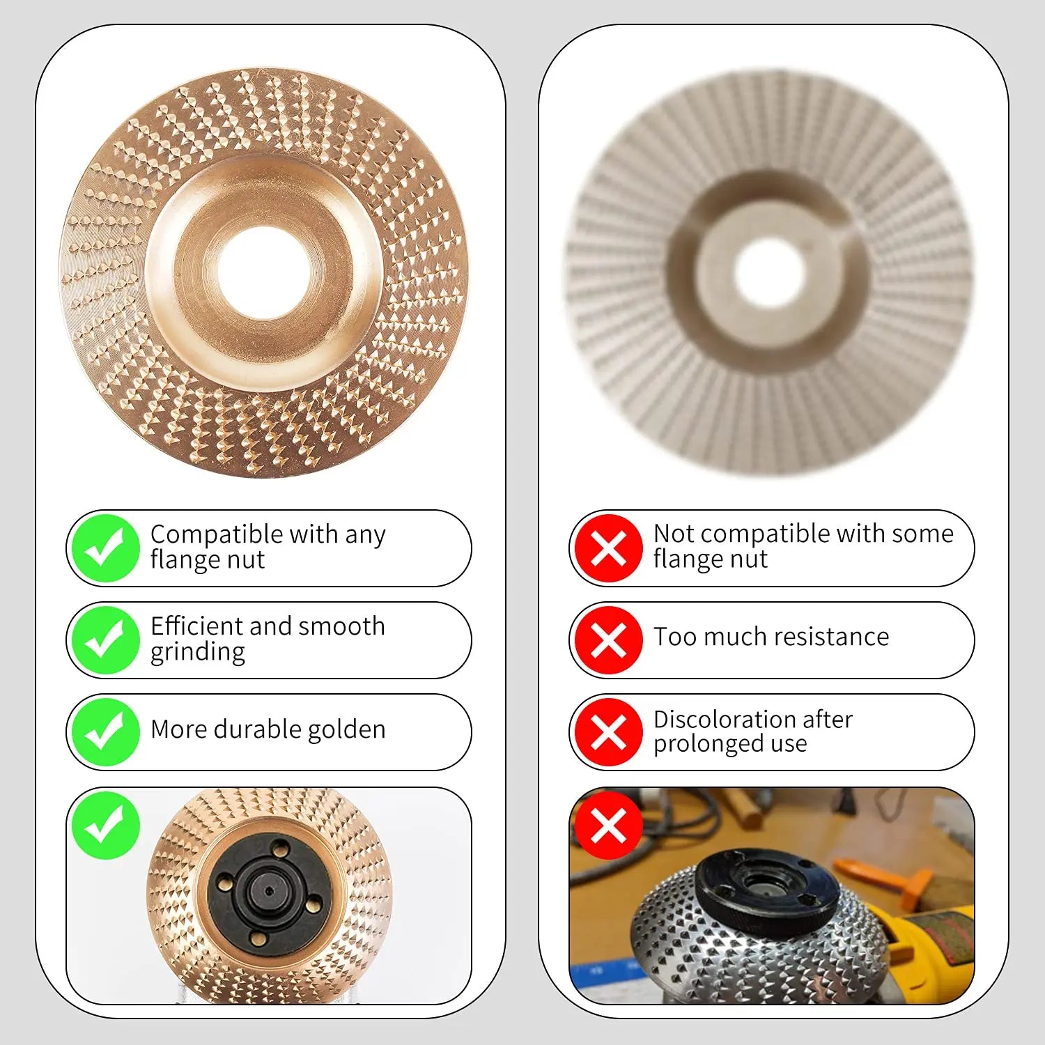 Wood Carving Disc Set (3-pack)