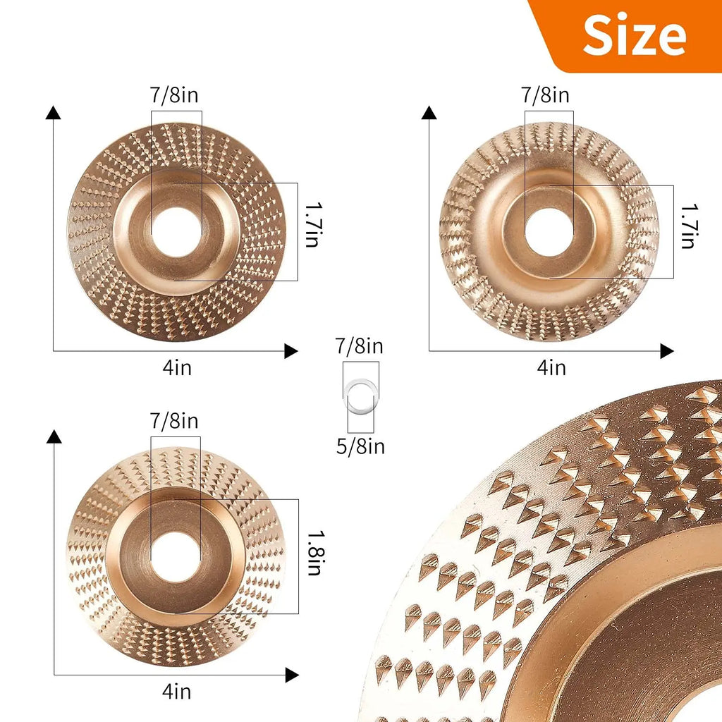Wood Carving Disc Set (3-pack)